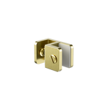 Load image into Gallery viewer, OVER-PANEL GLASS TO GLASS FITTING 10MM GLASS BRUSHED GOLD
