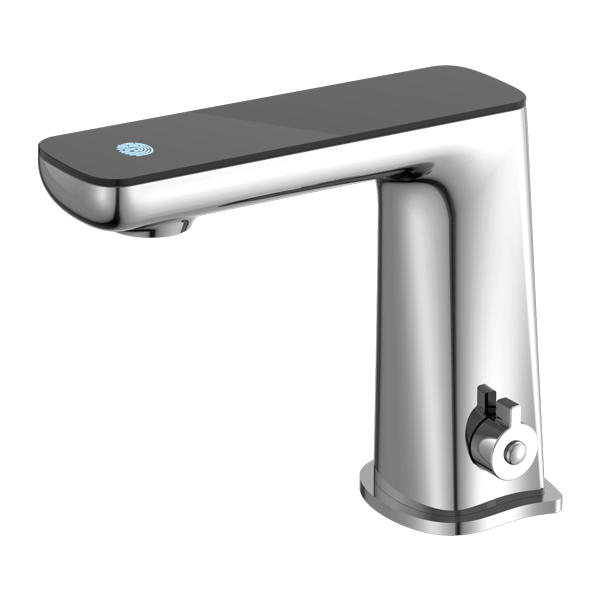 CLAUDIA SENSOR MIXER WITH BLACK TOP DISPLAY CHROME