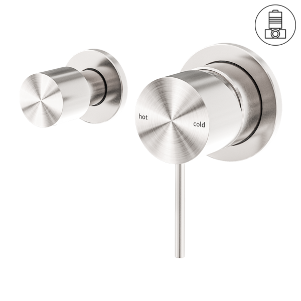 MECCA SHOWER MIXER WITH HORIZONTAL 2 WAY DIVERTOR BRUSHED NICKEL