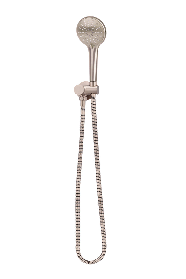 Round Hand Shower on Swivel Bracket - Champagne