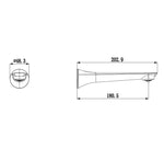 Load image into Gallery viewer, AU Series Black Bathtub/Basin Wall Spout
