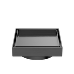Load image into Gallery viewer, 130MM SQUARE TILE INSERT FLOOR WASTE 100MM OUTLET GUN METAL
