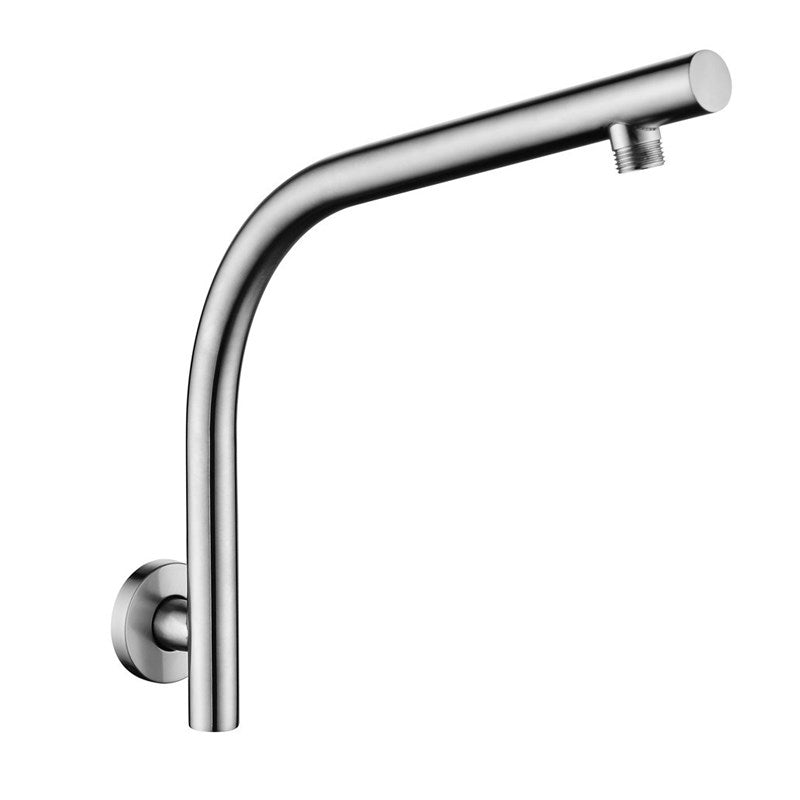 Round Brushed Nickel Wall Mounted Shower Arm