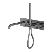 KARA PROGRESSIVE SHOWER SYSTEM WITH SPOUT 250MM GUN METAL