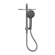 MECCA 2 IN 1 TWIN SHOWER GUN METAL