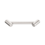 MECCA CARE 25MM FOOTREST CORNER GRAB RAIL 215MM BRUSHED NICKEL