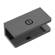 SHOWER U BRACKET 10MM GLASS GUN METAL