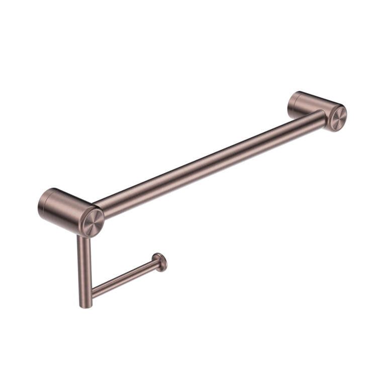 MECCA CARE 25MM TOILET ROLL RAIL 300MM BRUSHED BRONZE