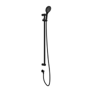 MECCA CARE 25MM GRAB RAIL AND ADJUSTABLE SHOWER RAIL SET 900MM MATTE BLACK