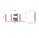Load image into Gallery viewer, Achill Federation Wall Hung Vanity Matte Black
