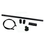 Load image into Gallery viewer, Round Black Adjustable Shower Rail with Wall Connector &amp; Water Hose Only(PVC Hose)
