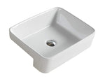 Load image into Gallery viewer, Kliff 
Fine Ceramic 
Semi Ress Basin Tap Hole
No Overflow 32mm Waste
Size:480*370*130
Gloss white
