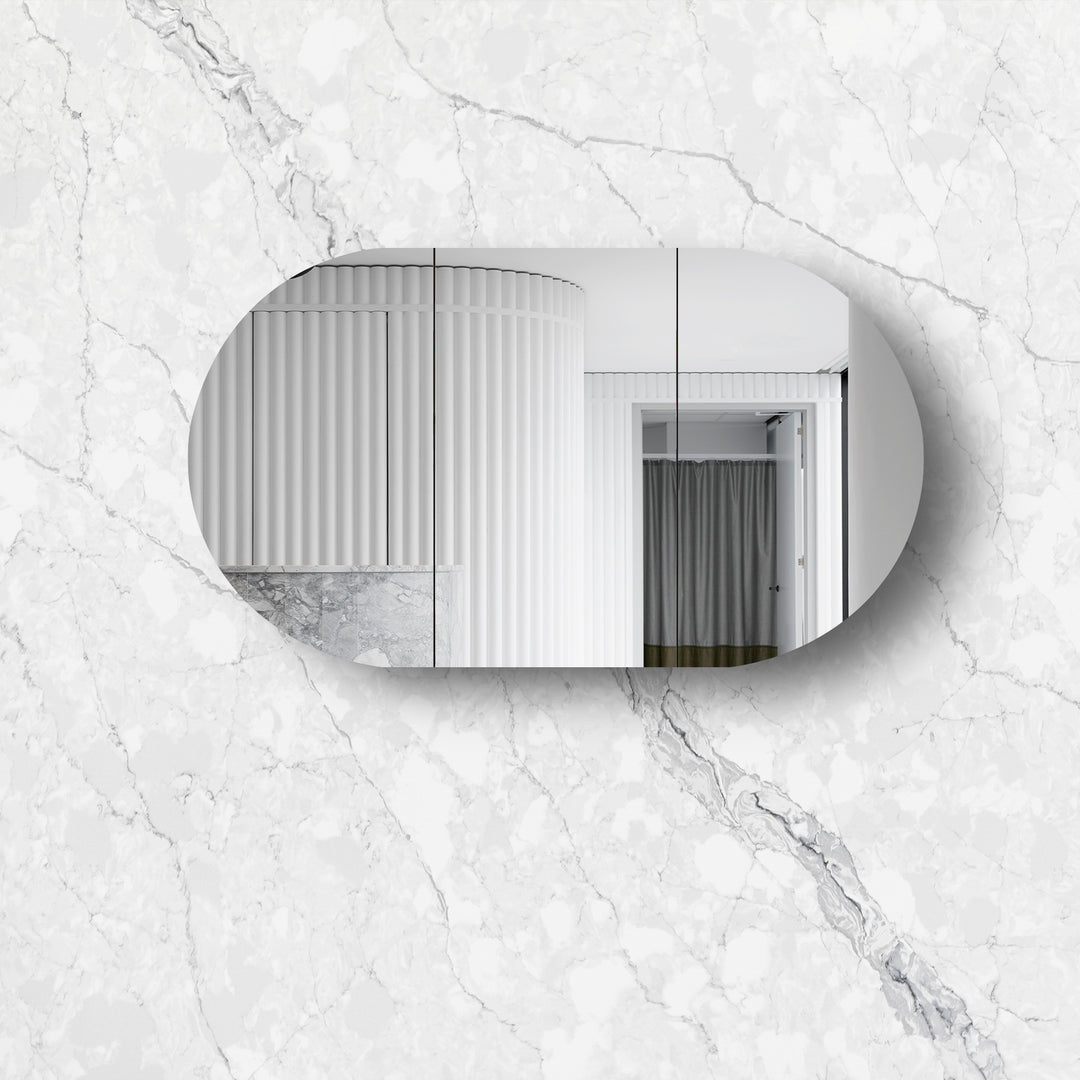 Bondi White Shaving Cabinet