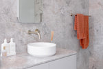 Load image into Gallery viewer, Round Double Towel Rail 900mm - PVD Brushed Nickel

