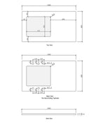 Load image into Gallery viewer, Bondi White Base Laundry Cabinet with 1060mm Pure White Top
