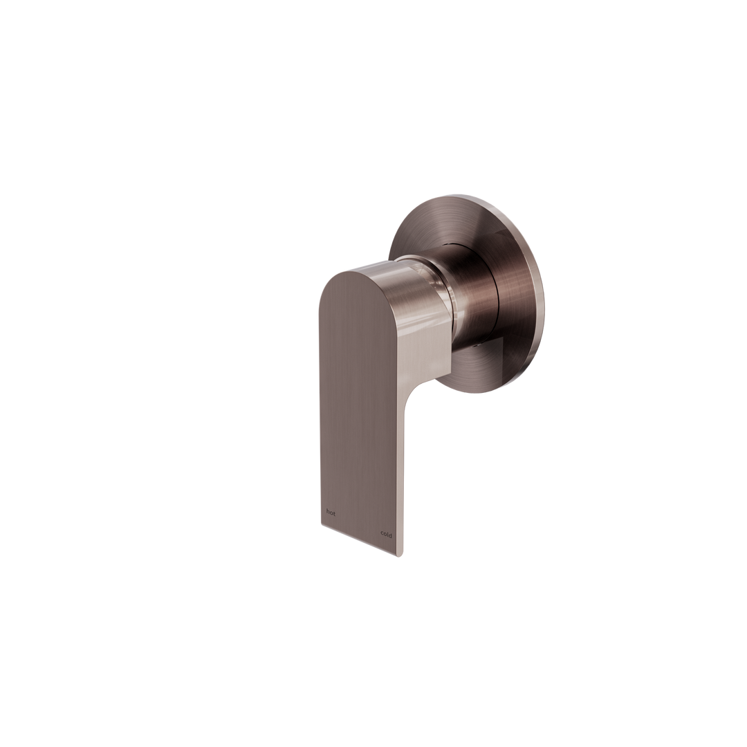 BIANCA SHOWER MIXER 80MM PLATE BRUSHED BRONZE