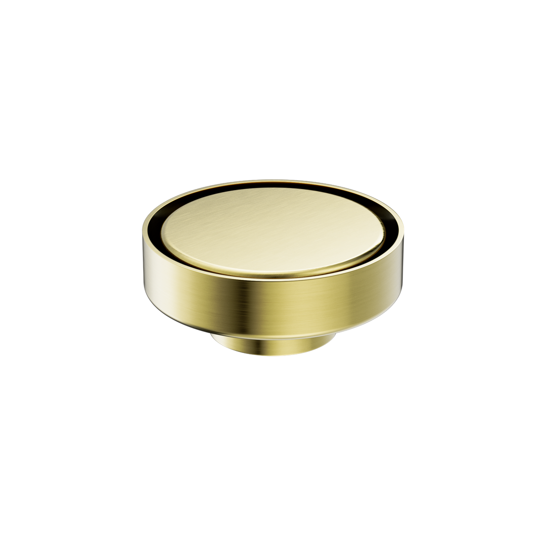 100MM ROUND TILE INSERT FLOOR WASTE 50MM OUTLET BRUSHED GOLD