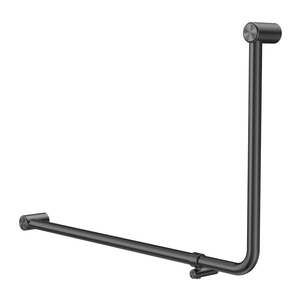 MECCA CARE 32MM DDA 90 DEGREE BENT TUBE GRAB RAIL 600X1000MM GUN METAL
