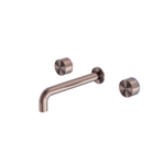 Load image into Gallery viewer, KARA WALL BASIN SET 215MM BRUSHED BRONZE
