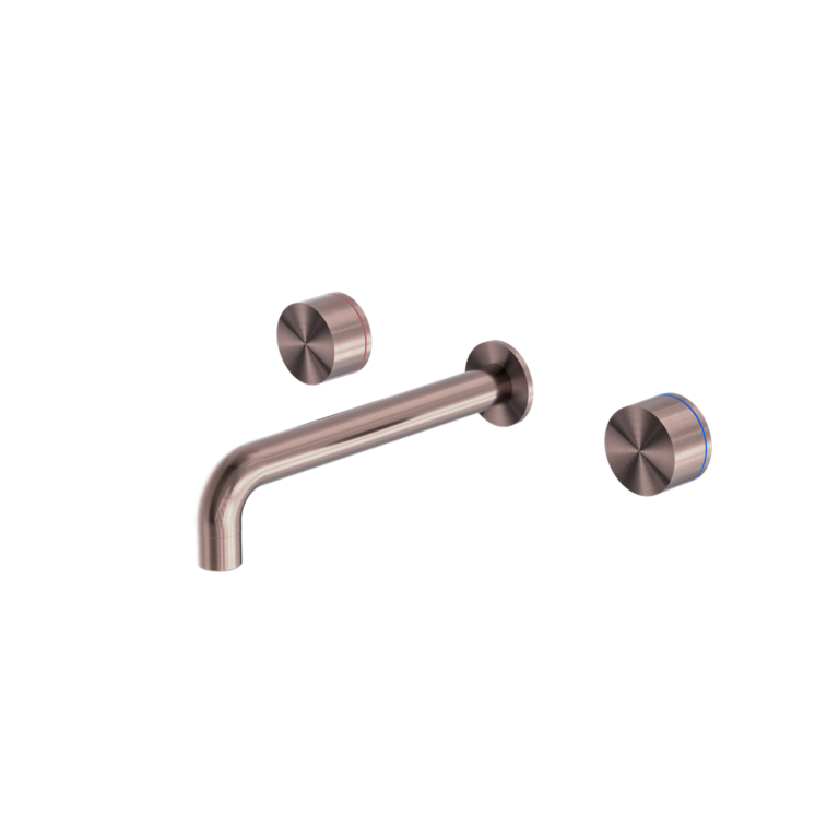 KARA WALL BASIN SET 215MM BRUSHED BRONZE