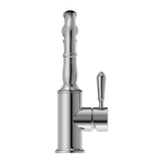 Load image into Gallery viewer, YORK BASIN MIXER HOOK SPOUT WITH METAL LEVER CHROME
