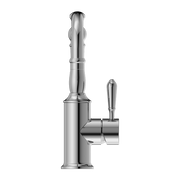 YORK BASIN MIXER HOOK SPOUT WITH METAL LEVER CHROME
