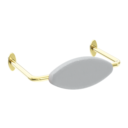 MECCA CARE DDA TOILET BACKREST BRUSHED GOLD