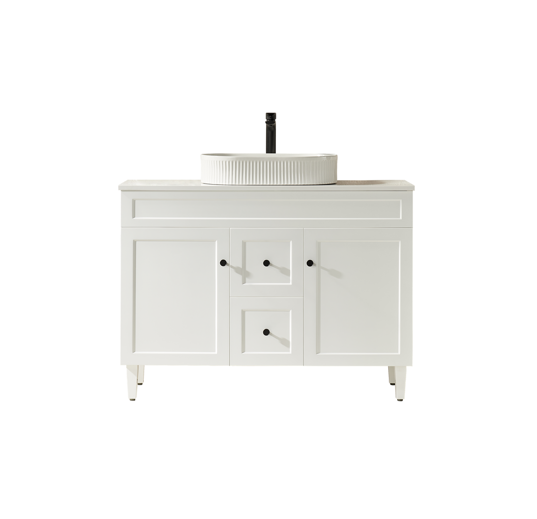 Harold Federation Freestanding Vanity Matte White