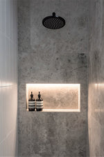 Load image into Gallery viewer, Round Wall Shower Arm 400mm - Matte Black
