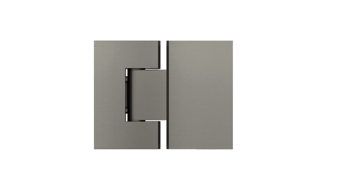 Glass to Glass Shower Door Hinge - Shadow Gunmetal