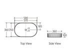 Load image into Gallery viewer, Kensington Oval 580x360x120 Gloss White Basin
