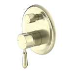 Load image into Gallery viewer, YORK SHOWER MIXER WITH DIVERTOR WITH METAL LEVER AGED BRASS

