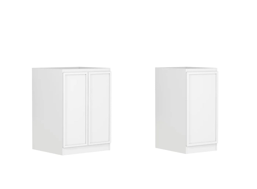 Hampshire White Base Laundry Cabinet with 1060mm Pure White Top