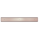 Load image into Gallery viewer, TILE INSERT V CHANNEL FLOOR GRATE 89MM OUTLET WITHOUT OUTLET AND HOLE SAW BRUSHED BRONZE
