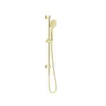 Load image into Gallery viewer, MECCA SHOWER RAIL WITH AIR SHOWER BRUSHED GOLD
