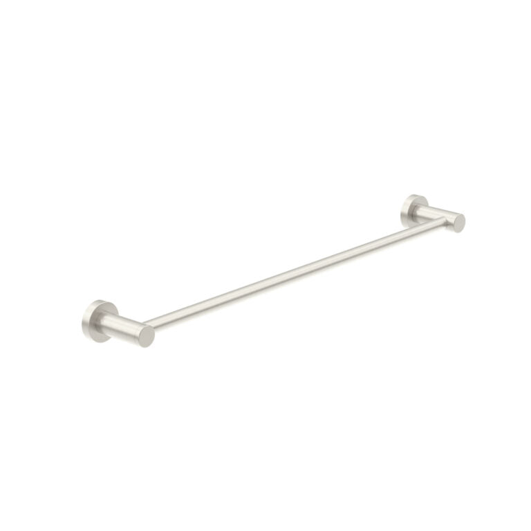 CLASSIC SINGLE TOWEL RAIL 600MM BRUSHED NICKEL
