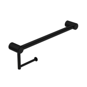MECCA CARE 25MM TOILET ROLL RAIL 300MM MATTE BLACK