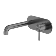 Zen SS316L Wall Basin/Bath Mixer 230mm Spout Graphite