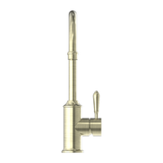 YORK KITCHEN MIXER GOOSNECK SPOUT WITH METAL LEVER AGED BRASS