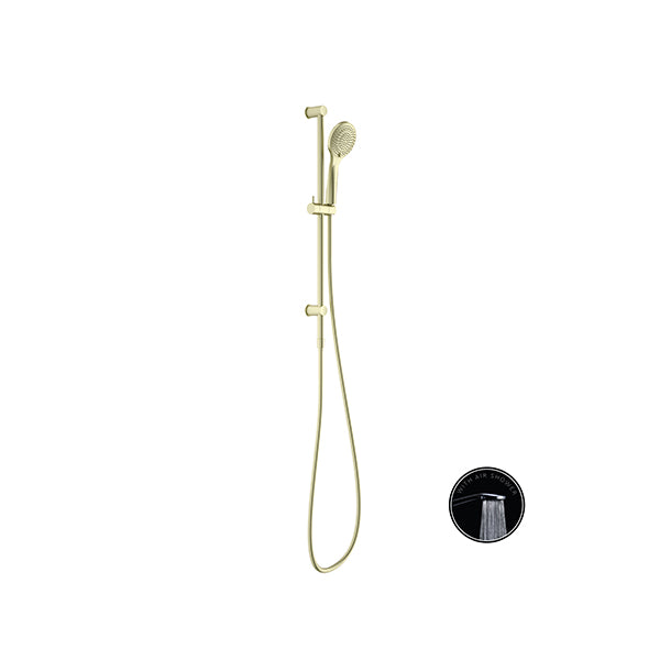 OPAL SHOWER RAIL WITH AIR SHOWER BRUSHED GOLD