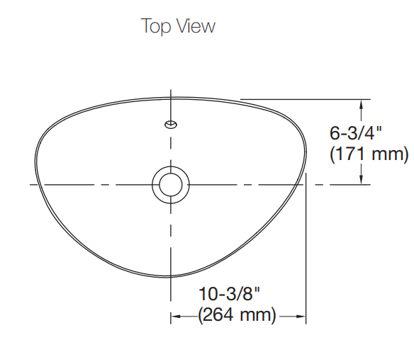 Veil Oval Vessel Basin