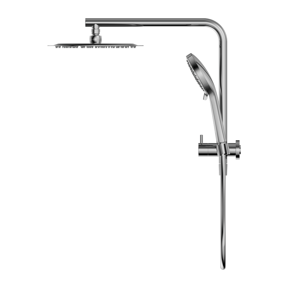MECCA 2 IN 1 TWIN SHOWER CHROME