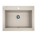 Load image into Gallery viewer, Laveo Komodo Beige Granite Single Bowl Stone Kitchen Sink 490*580*220mm(including Space Saving Siphon and Click-clack Plug)
