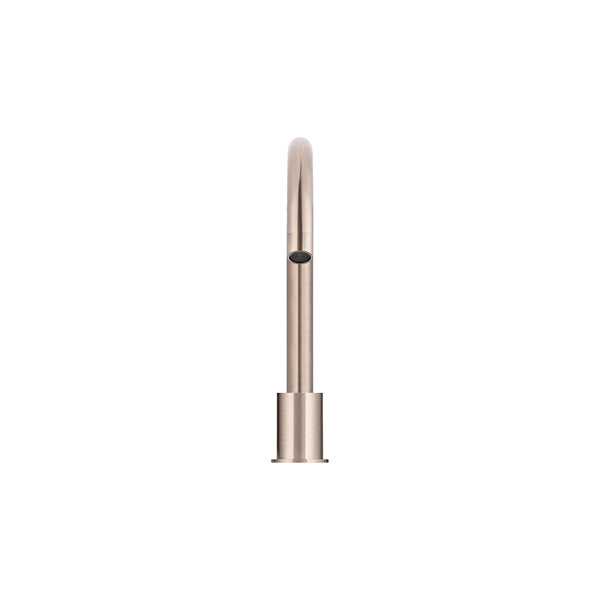 Round Hob Mounted Swivel Spout - Champagne