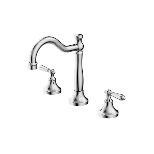 YORK BASIN SET WITH METAL LEVER CHROME