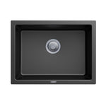 Load image into Gallery viewer, Black Carysil Big Bowl Granite Single Bowl Stone Kitchen Sink 610*457mm
