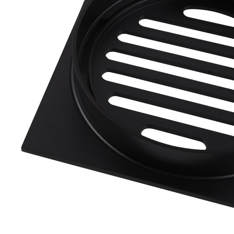 110*110mm Black Brass Floor Drain(100mm Outlet)
