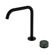 Serenity Progressive Bath/Kitchen Mixer Edge Spout With Verde Alpi Handle Matte Black