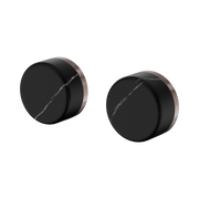 Serenity Wall Top Assembly With Marquina Black Handle Brushed Bronze