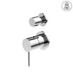 Load image into Gallery viewer, MECCA SHOWER MIXER WITH DIVERTOR SEPARATE BACK PLATE CHROME
